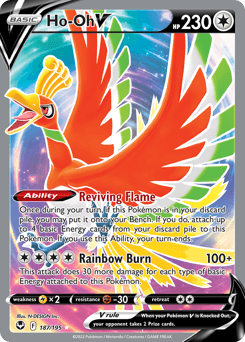 Ho-Oh V Silver Tempest #187