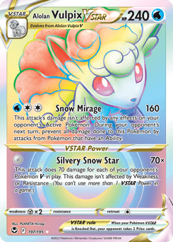 Alolan Vulpix VSTAR Silver Tempest #197