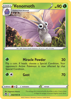 Venomoth Silver Tempest #2