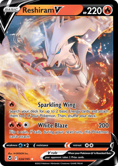 Reshiram V Silver Tempest #24
