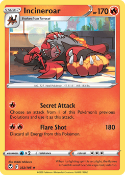Incineroar Silver Tempest #32