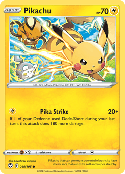 Pikachu Silver Tempest #49