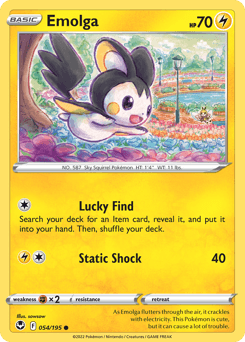 Emolga Silver Tempest #54