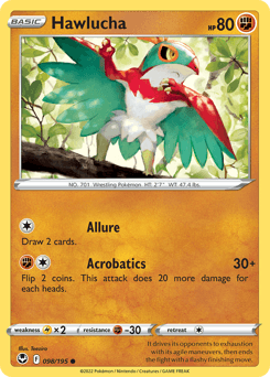 Hawlucha Silver Tempest #98