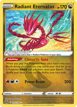 Radiant Eternatus Crown Zenith #105