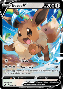 Eevee V Crown Zenith #108