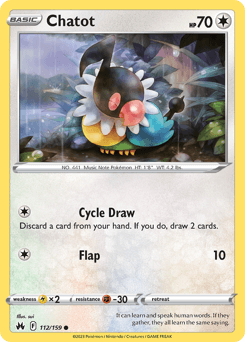 Chatot Crown Zenith #112