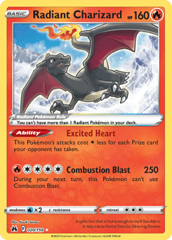 Radiant Charizard Crown Zenith #20