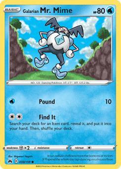 Galarian Mr. Mime Crown Zenith #30