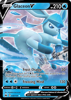 Glaceon V Crown Zenith #38