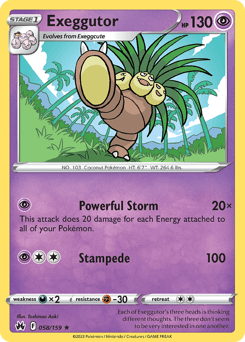 Exeggutor Crown Zenith #58