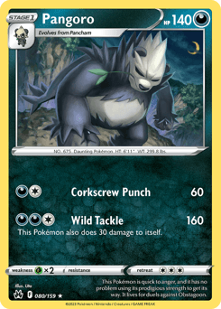 Pangoro Crown Zenith #80