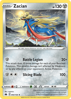 Zacian Crown Zenith #94