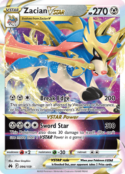 Zacian VSTAR Crown Zenith #96