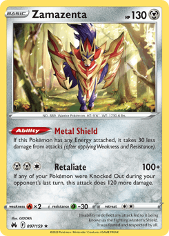 Zamazenta Crown Zenith #97