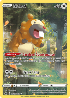 Bidoof Crown Zenith Galarian Gallery #GG29