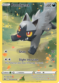 Poochyena Crown Zenith Galarian Gallery #GG33