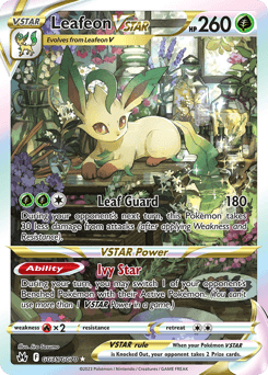 Leafeon VSTAR Crown Zenith Galarian Gallery #GG35