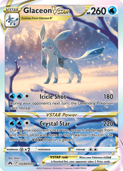 Glaceon VSTAR Crown Zenith Galarian Gallery #GG40