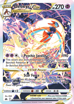 Deoxys VSTAR Crown Zenith Galarian Gallery #GG46