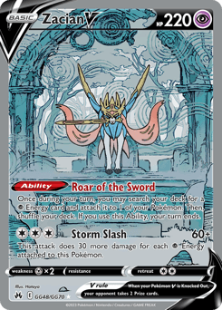 Zacian V Crown Zenith Galarian Gallery #GG48