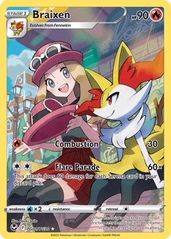 Braixen Silver Tempest Trainer Gallery #TG01