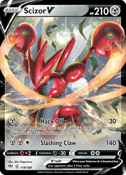 Scizor V Darkness Ablaze #118
