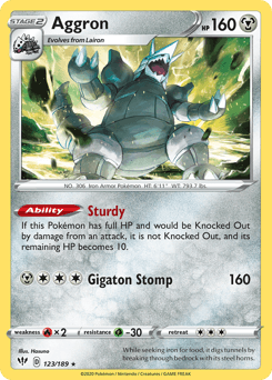 Aggron Darkness Ablaze #123