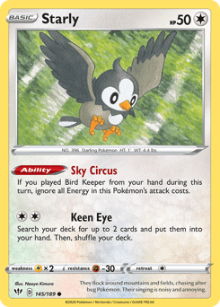 Starly Darkness Ablaze #145