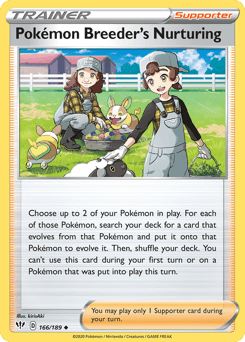 Pokémon Breeder's Nurturing Darkness Ablaze #166