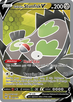 Galarian Stunfisk V Darkness Ablaze #184