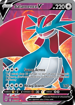 Salamence V Darkness Ablaze #185