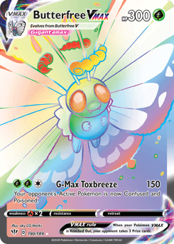 Butterfree VMAX Darkness Ablaze #190