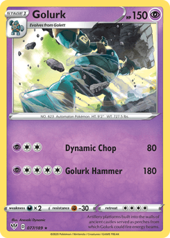 Golurk Darkness Ablaze #77