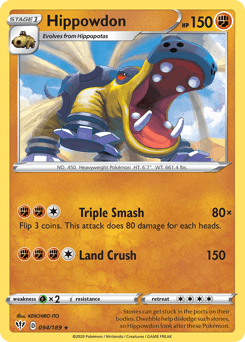 Hippowdon Darkness Ablaze #94