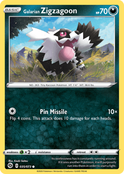Galarian Zigzagoon Champion's Path #35