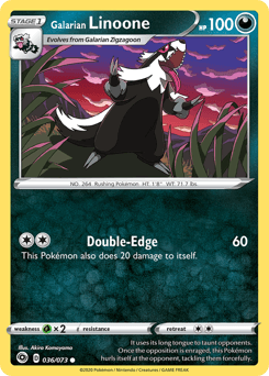 Galarian Linoone Champion's Path #36