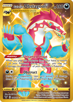 Galarian Obstagoon Vivid Voltage #198