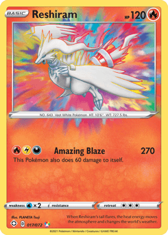 Reshiram Shining Fates #17