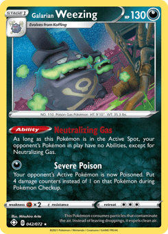 Galarian Weezing Shining Fates #42