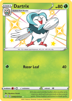 Dartrix Shining Fates Shiny Vault #SV002