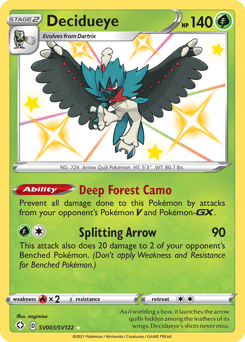 Decidueye Shining Fates Shiny Vault #SV003