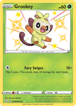 Grookey Shining Fates Shiny Vault #SV004