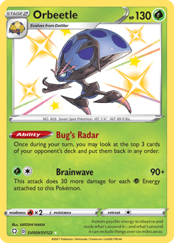 Orbeetle Shining Fates Shiny Vault #SV009