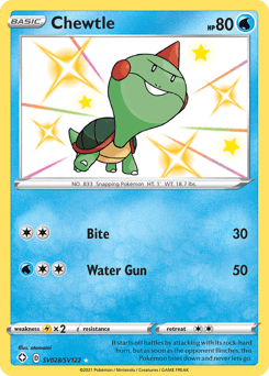 Chewtle Shining Fates Shiny Vault #SV028
