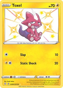 Toxel Shining Fates Shiny Vault #SV041