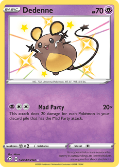 Dedenne Shining Fates Shiny Vault #SV051