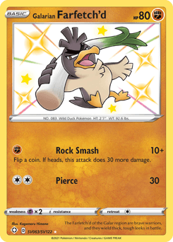 Galarian Farfetch'd Shining Fates Shiny Vault #SV063