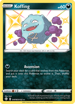 Koffing Shining Fates Shiny Vault #SV076