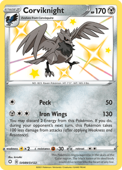 Corviknight Shining Fates Shiny Vault #SV089